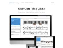 Tablet Screenshot of jazzpianoonline.com